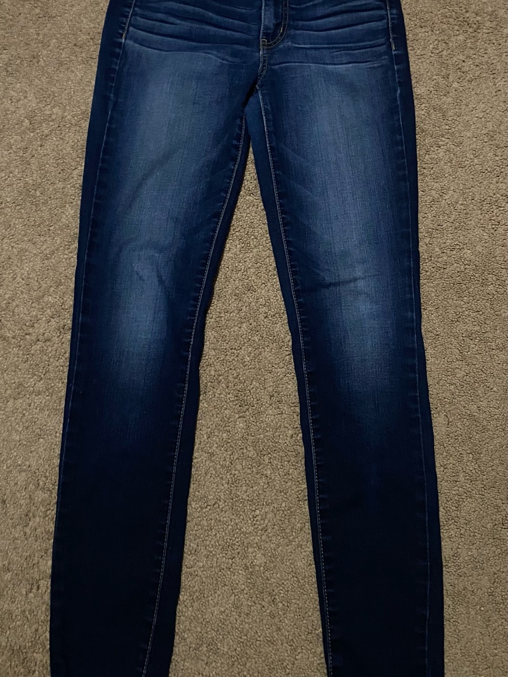 American Eagle Outfitters Dark Blue Stretch Skinny Jeans